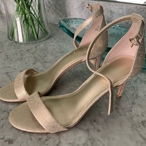 Champagne gold heels